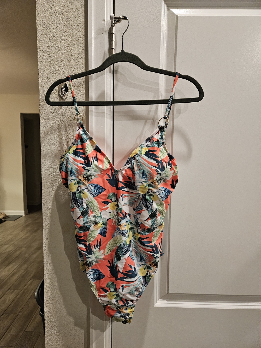 Vigoss Coral Tropical Floral One-Piece Swimsuit